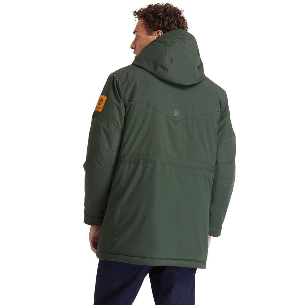 Timberland Μπουφαν Ανδρικα Βαθυ Πρασινο - Outdoor Heritage Ecoriginal Parka With Dryvent™ Technology